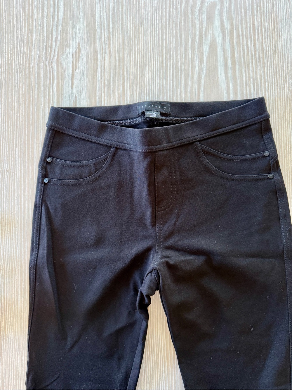Anthropologie Sanctuary Grease Legging - Black Pull-On